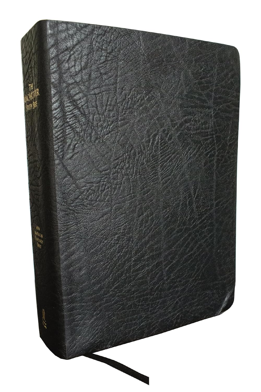 The NASB, MacArthur Study Bible, Large Print, Black Bonded Leather, Thumb Indexed, 1995 Text: Unleashing God's Truth One Verse at a Time (Holy Bible, New American Standard Bible)