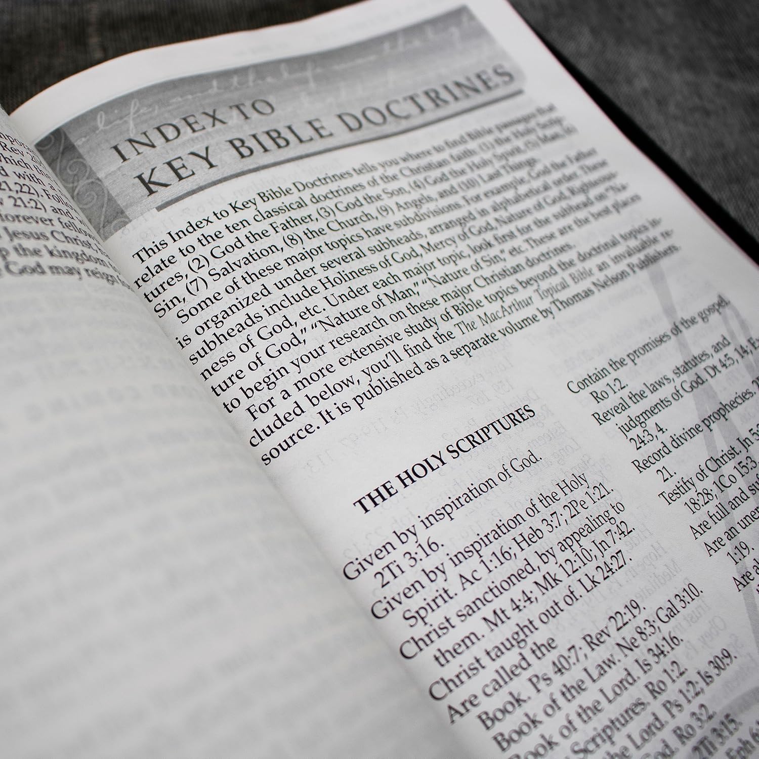 The NASB, MacArthur Study Bible, Large Print, Black Bonded Leather, Thumb Indexed, 1995 Text: Unleashing God's Truth One Verse at a Time (Holy Bible, New American Standard Bible) - Image 2
