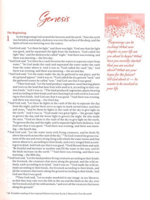 NIV, Journal the Word Bible for Teen Girls, Cloth over Board, Lavender/White, Red Letter: Includes Over 450 Journaling Prompts! - Image 2