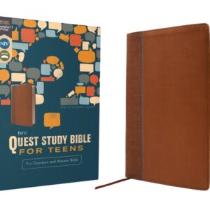 NIV, Quest Study Bible for Teens, Leathersoft, Brown, Comfort Print: The Question and Answer Bible (Leather / Fine Binding)