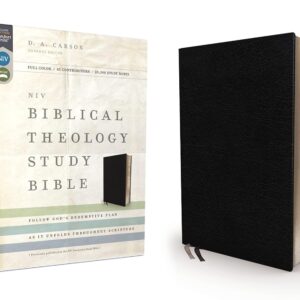 NIV, Biblical Theology Study Bible (Trace the Themes of Scripture), Bonded Leather, Black, Comfort Print: Follow God’s Redemptive Plan as It Unfolds throughout Scripture