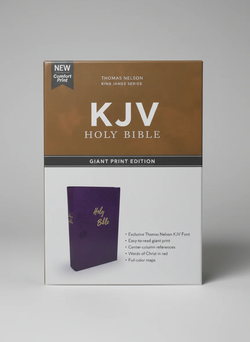 KJV GIANT PRINT EDITION PURPLE, LEATHERSOFT - Image 3