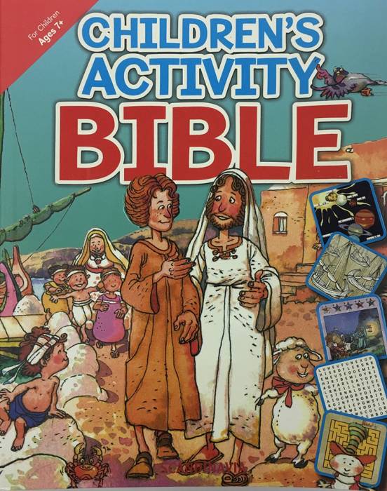 Children's Activity Bible-Bible Games and 53 Bible Stories-Bible Puzzles-Activities-Soft Cover (Ages 7+)