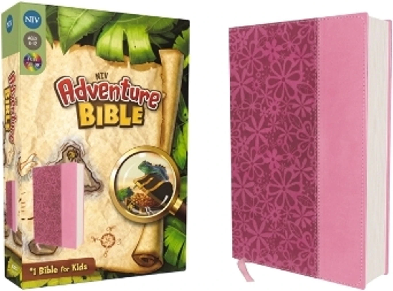 NIV, Adventure Bible, Leathersoft, Pink, Full Color: New International Version, Raspberry / Pink, Italian Duo-Tone(Adventure Bible) - Image 2