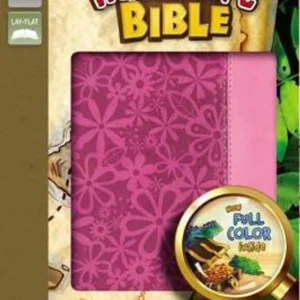NIV, Adventure Bible, Leathersoft, Pink, Full Color: New International Version, Raspberry / Pink, Italian Duo-Tone(Adventure Bible)