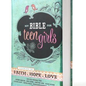 NIV, Bible for Teen Girls, Hardcover: Growing in Faith, Hope, and Love – The Perfect Christian Faith Gift for Your Teenage Girl, Age 13-18