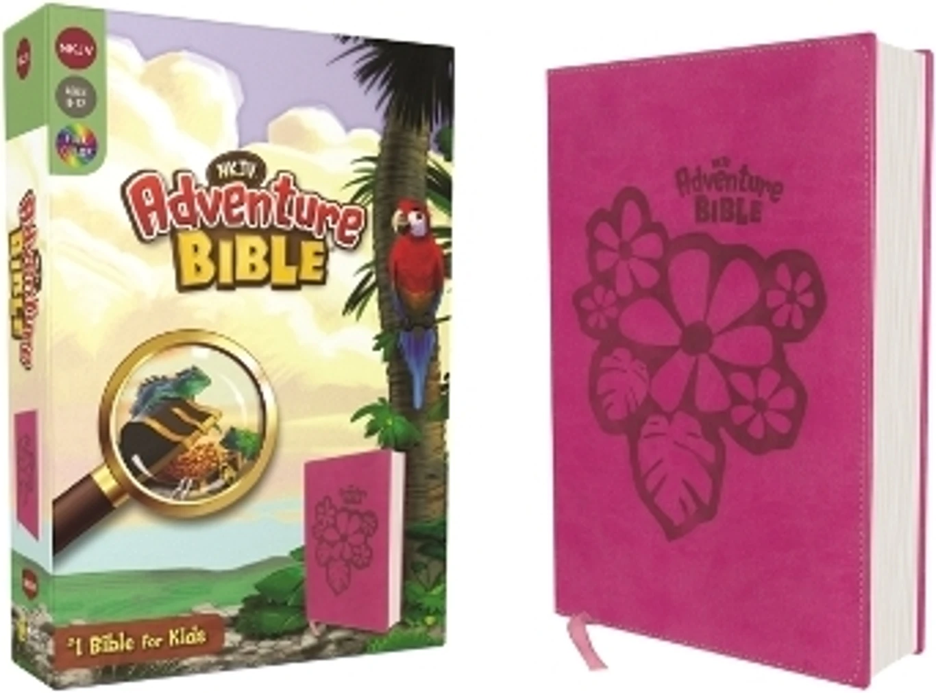 Zondervan NKJV, Adventure Bible, Leathersoft, Pink, Full Color (English, Leather / fine binding, Richards Lawrence O.) - Image 2