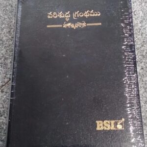 BSI Telugu Compact Bible with Thumb Index and YAPP (Black, Burgundy) – Official Bible Society of India Telugu Holy Bible