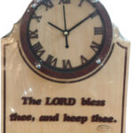 Beautiful Wall Clock with Inspiring Bible Verse