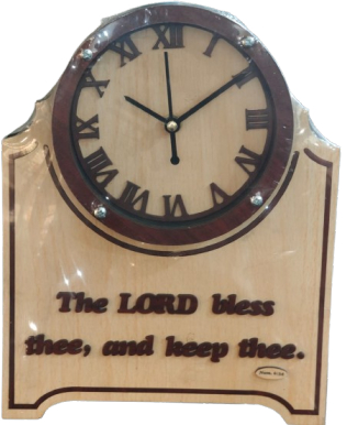 Beautiful Wall Clock with Inspiring Bible Verse