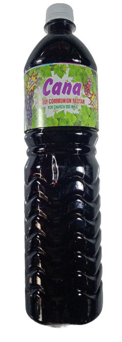 Cana Holy Communion Nectar – Premium Non-Alcoholic, for Church Service, 1000 mL