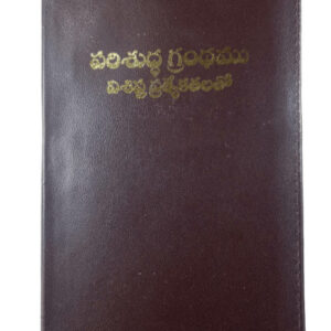 పరిశుద్ధ గ్రంధము విశిష్ట ప్రత్యేకతలతో (CTBR Telugu Holy Bible with Special Features) | Compact Size Large Print Edition | Gold Edge | Black and Burgundy | Thumb Index | Zip