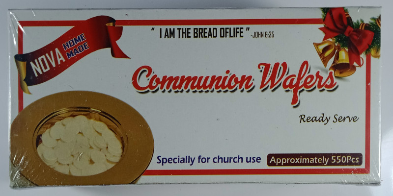Nova Homemade Communion Wafers | Premium Altar Bread for Church Services (Approximately 550 pieces)