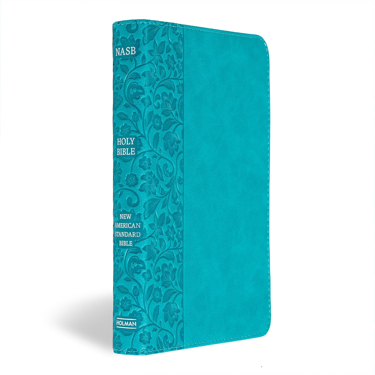 NASB Personal Size Bible LeatherTouch - Teal and Burnt Sienna