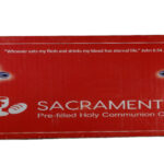 Sacramento Prefilled Communion Cups and Wafer Set with Grape Juice and Unleavened Wafer | Ready to serve | Pack of 100 cups