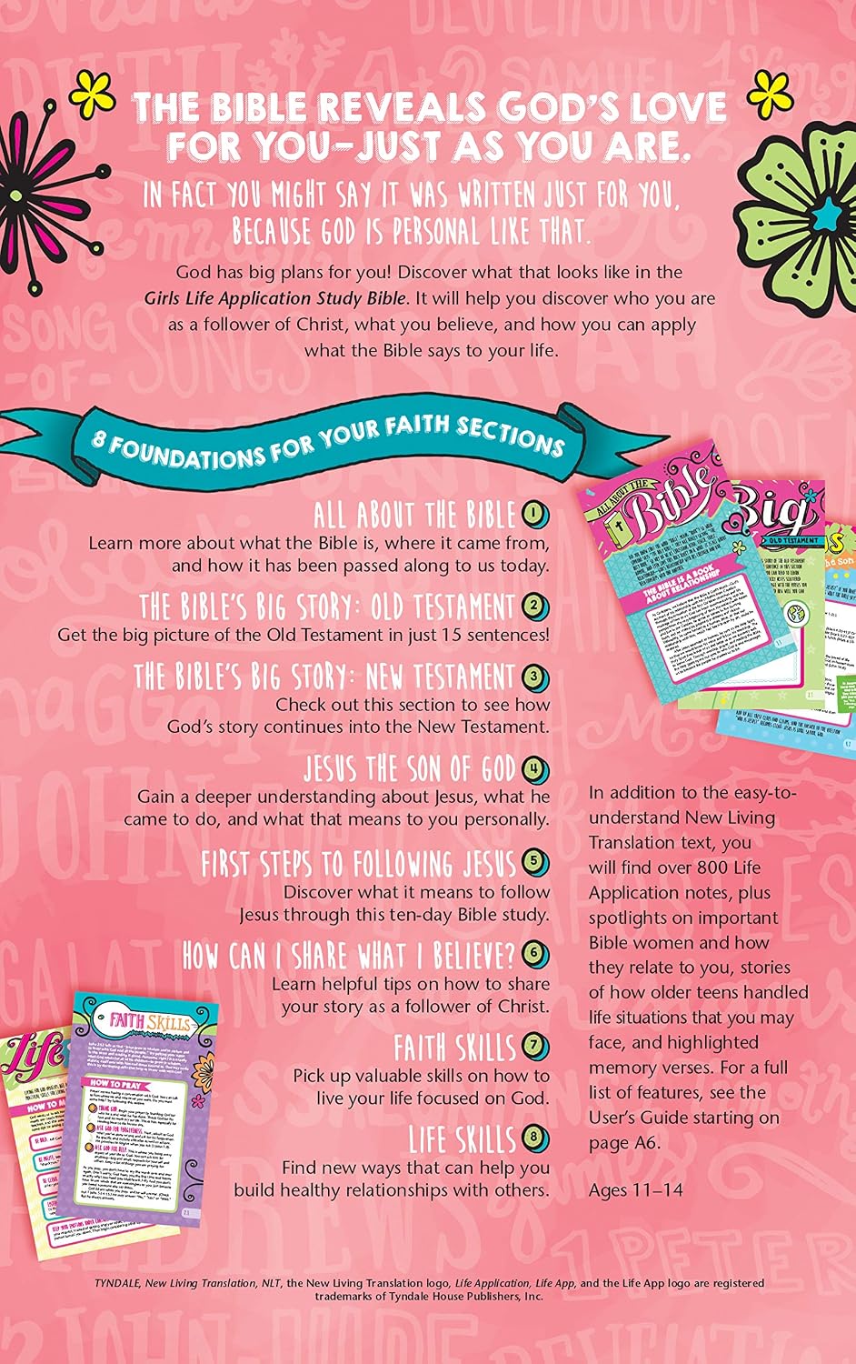 NLT Girls Life Application Study Bible, Hardcover – Tyndale New Living Translation Devotional Bible for Tween Girls, Ages 11–14 (ISBN: 9781414397818) - Image 7