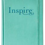 NLT Inspire Bible Hardcover LeatherLike (Aquamarine/Navy Blue) | Filament Enabled Journaling Bible